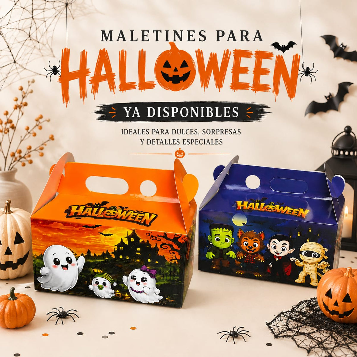 Caja maletín mediano Halloween